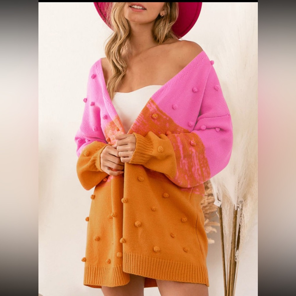 ❌SOLD❌BOUTIQUE Colorful Pom-Pom Women Sweater